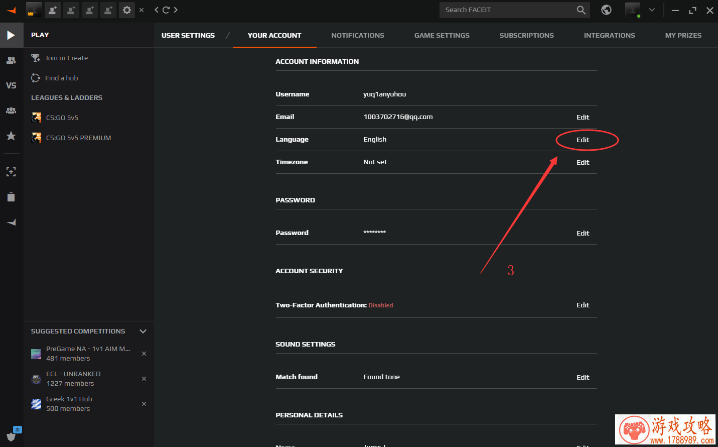  Faceit客户端怎么设置成中文 faceit平台语言修改成中文教程