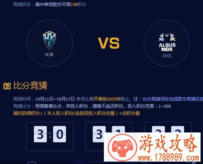 H2K vs ANX比分多少